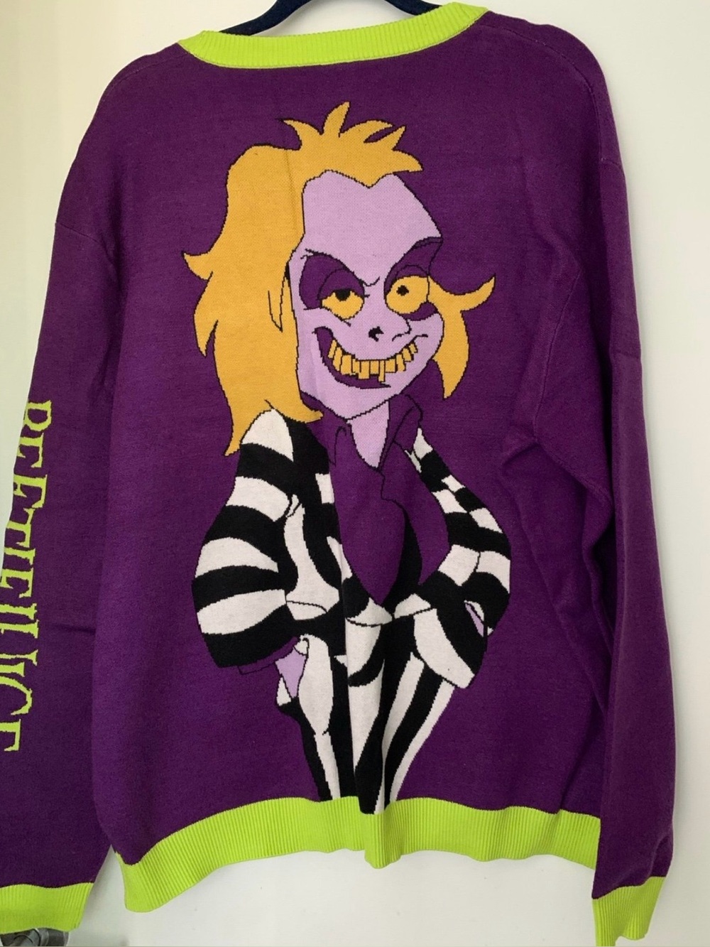 Cakeworthy Beetlejuice Animated cardigan sweater plus size 2XL